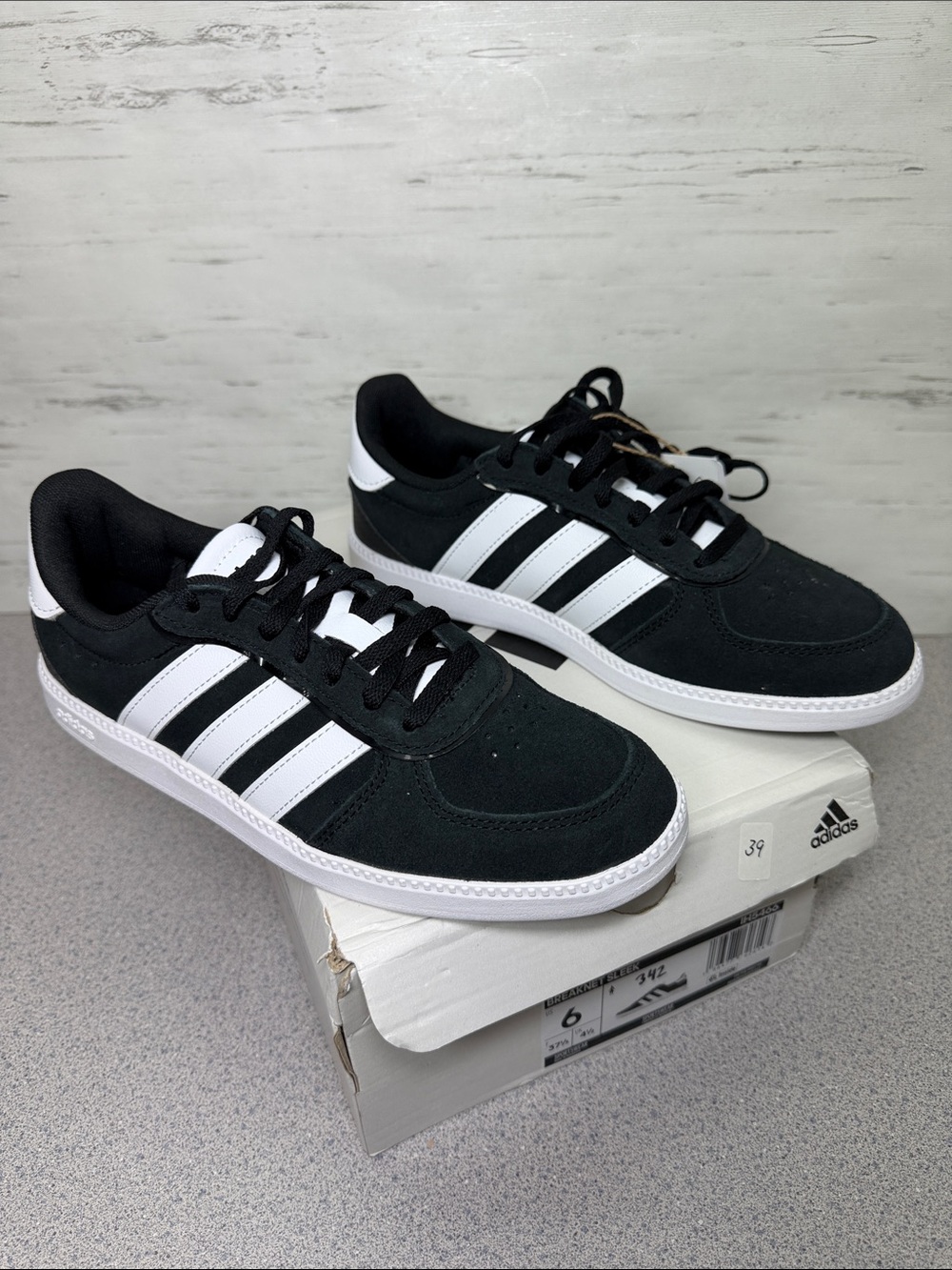 adidas Black and White Low-Top Sneakers